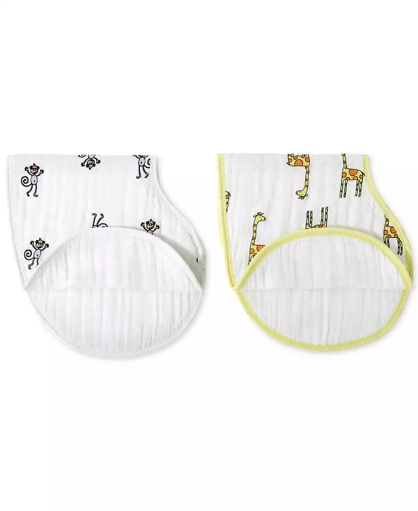 商品aden + anais|Baby Boys Jungle Printed Bibs, Pack of 2,价格¥206,第2张图片详细描述