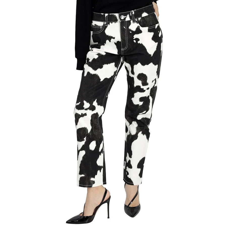 商品Burberry|Burberry Cow Print Straight-fit Denim Jeans, Waist Size 25",价格¥1033,第1张图片