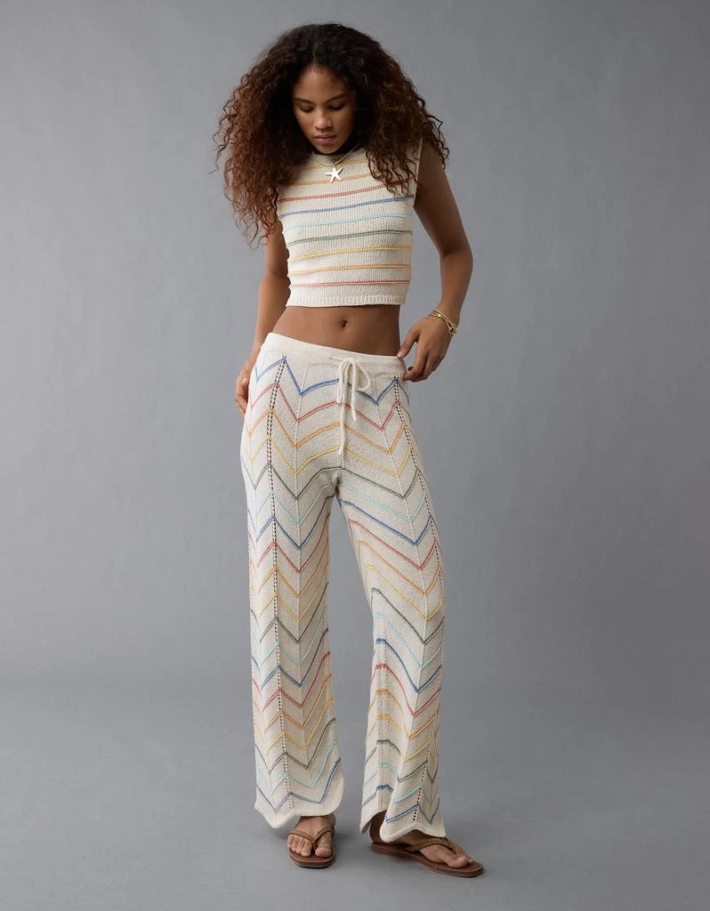 商品AE|AE Pride High-Waisted Crochet Pant,价格¥451,第1张图片