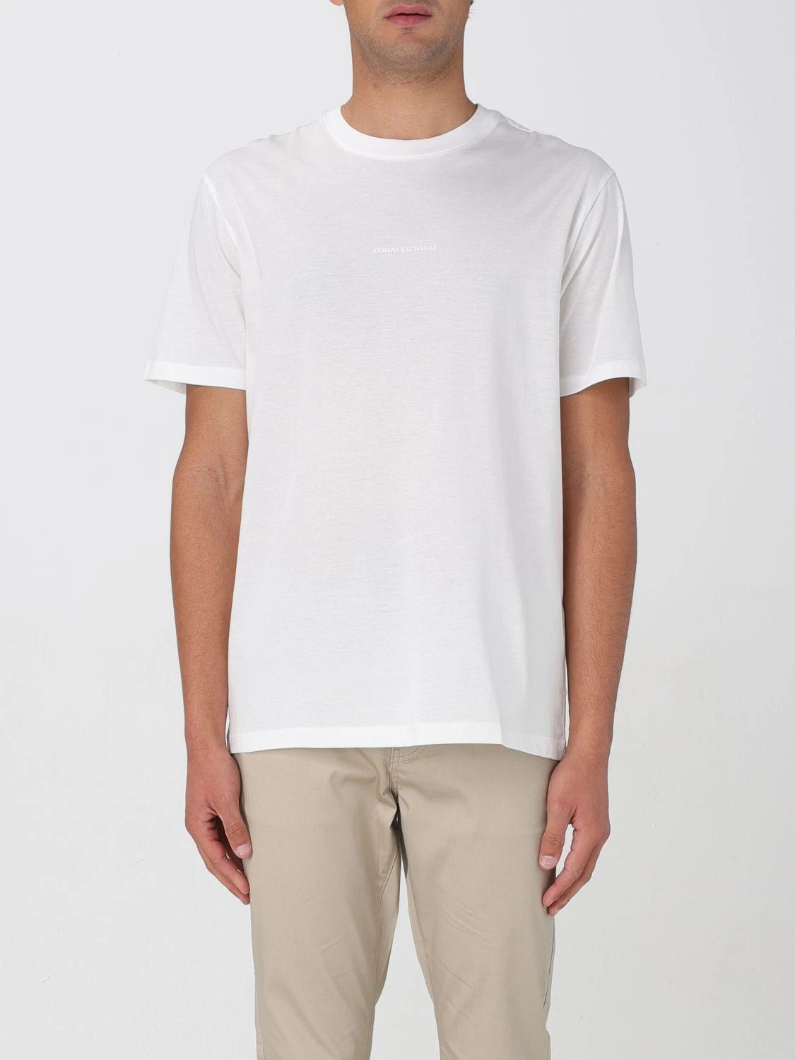 商品Armani Exchange|Armani Exchange 男士T恤 XM000533AF10364U0009 白色,价格¥696,第1张图片