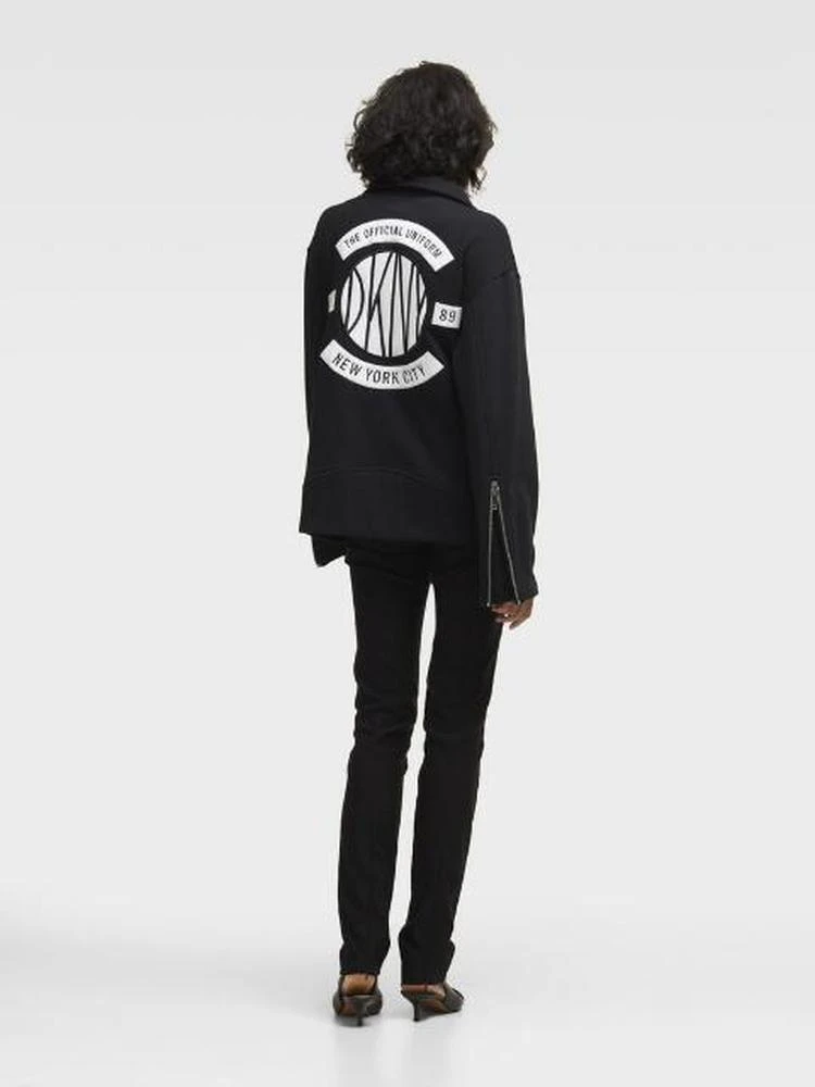 商品DKNY|Sweatshirt Moto Jacket,价格¥594,第3张图片详细描述