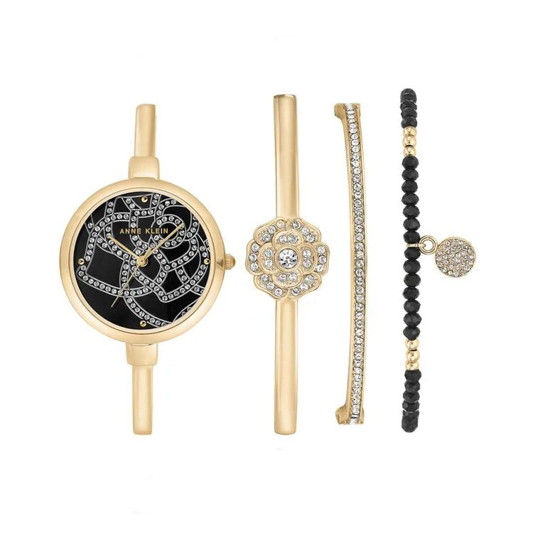 商品Anne Klein|Women's Gold-Tone Bangle Bracelet Watch 32mm Gift Set,价格¥644,第1张图片
