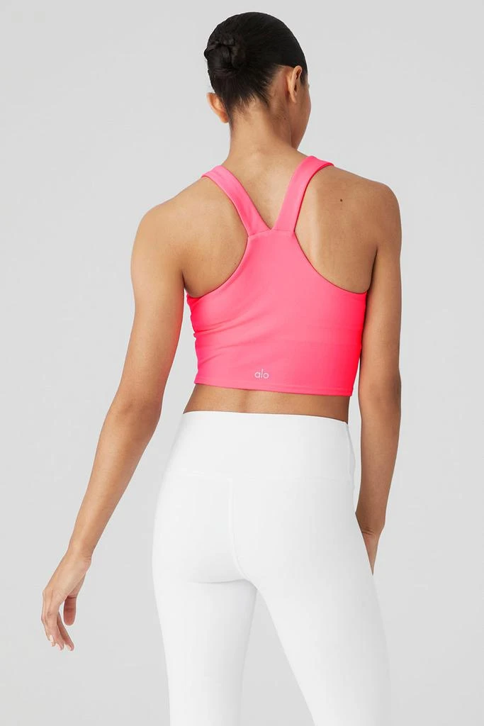 商品Alo|Airbrush Real Bra Tank - Fluorescent Pink Coral,价格¥487,第3张图片详细描述
