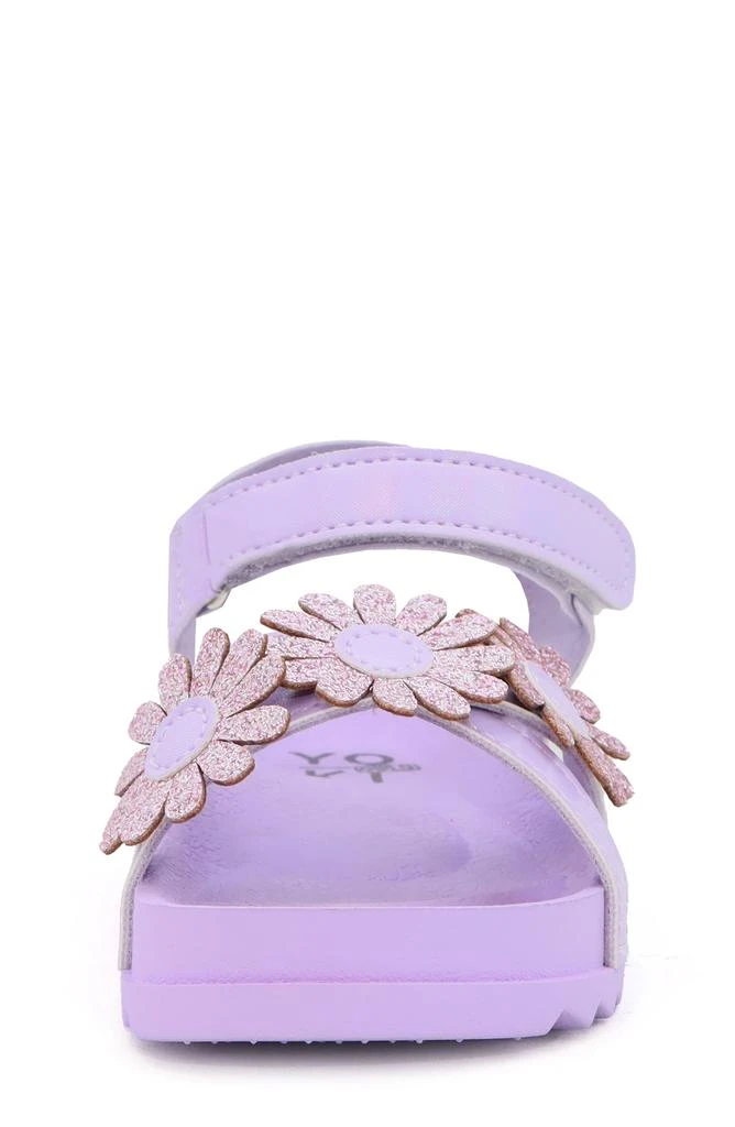 商品YOKI|Kids' Metallic Flower Sandal,价格¥163,第2张图片详细描述
