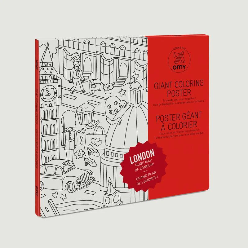 商品Omy|London Poster Red OMY,价格¥100,第1张图片