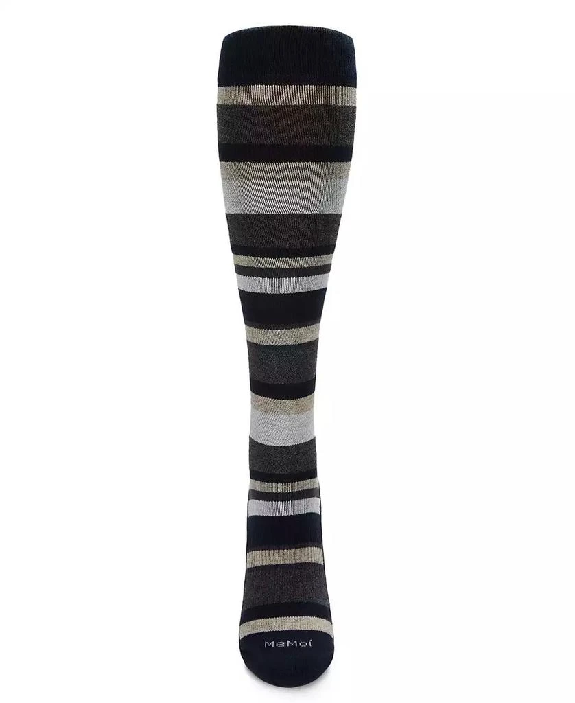 商品Memoi|Multi Striped Cotton Compression Socks,价格¥135,第3张图片详细描述