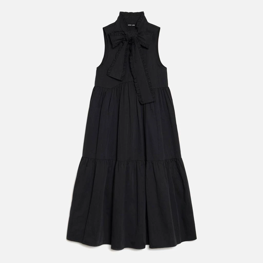 商品Sister Jane|Sister Jane Peggy Bow Cotton-Poplin Midi Dress,价格¥900,第1张图片
