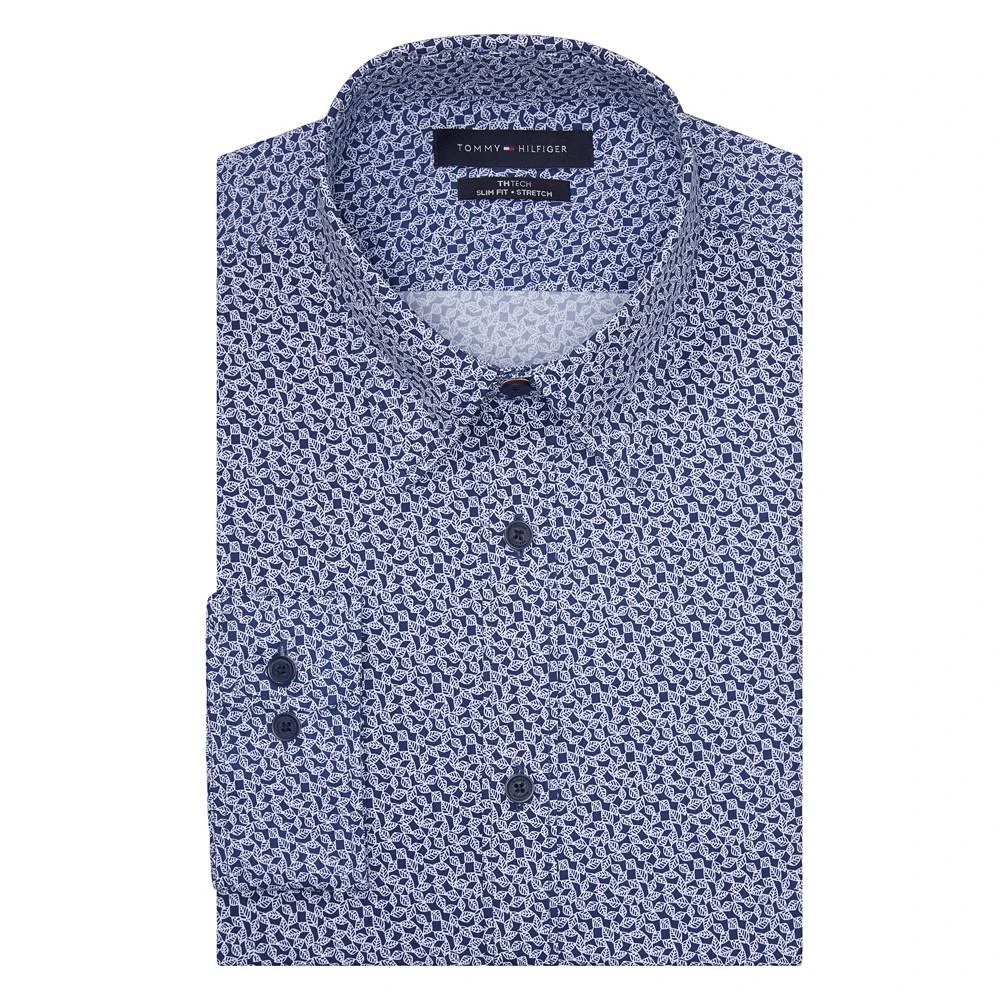 商品Tommy Hilfiger|Men's Tech The No Tuck Slim Fit Stretch Dress Shirt,价格¥239,第3张图片详细描述