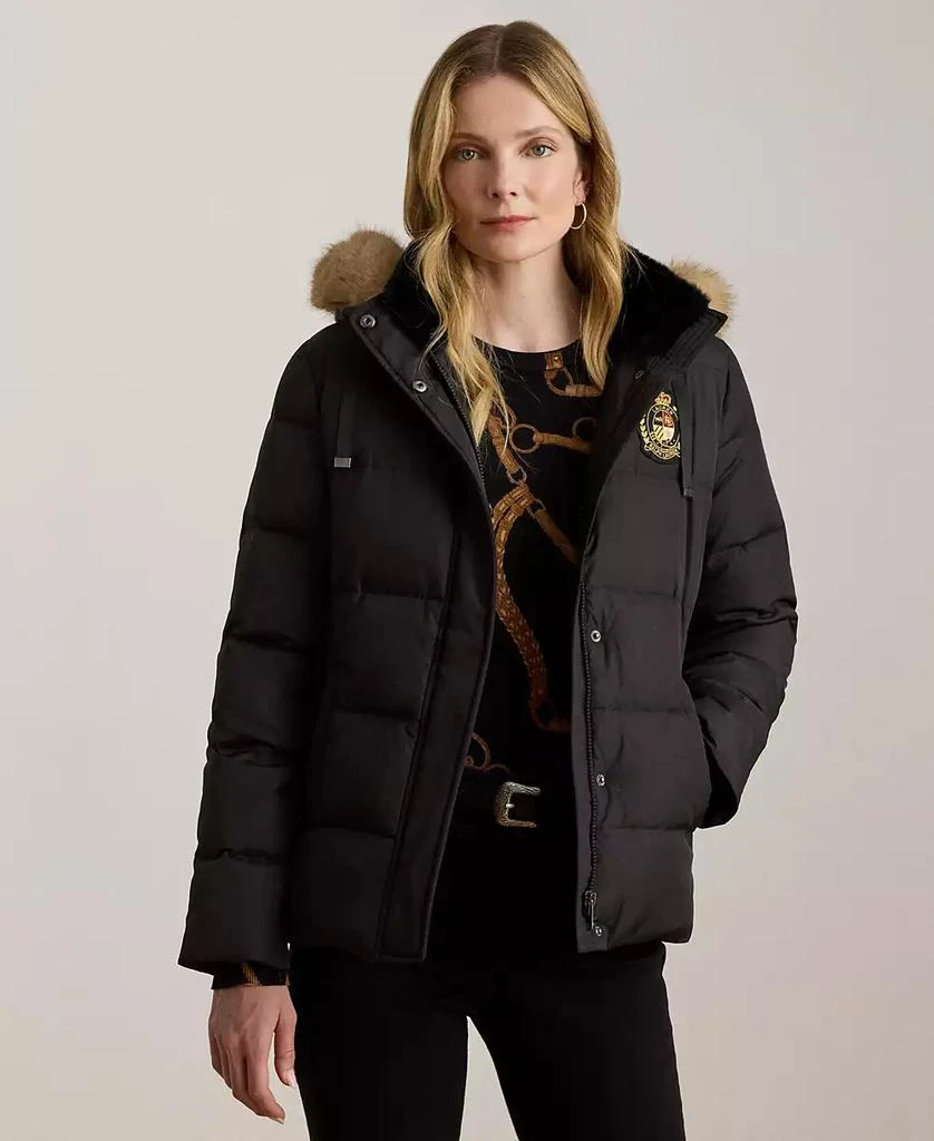 商品Ralph Lauren|Women's Faux-Fur-Trim Collared Puffer Coat,价格¥1759,第1张图片
