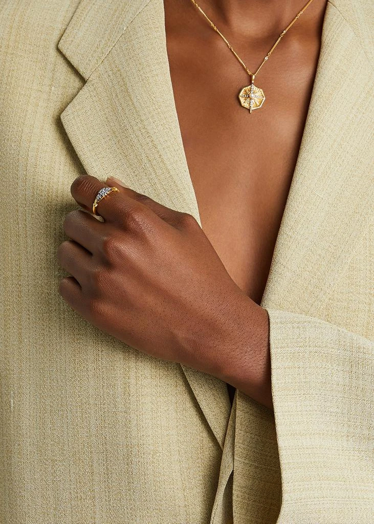 商品Missoma|X Harris Reed 18kt gold-plated ring,价格¥913,第2张图片详细描述