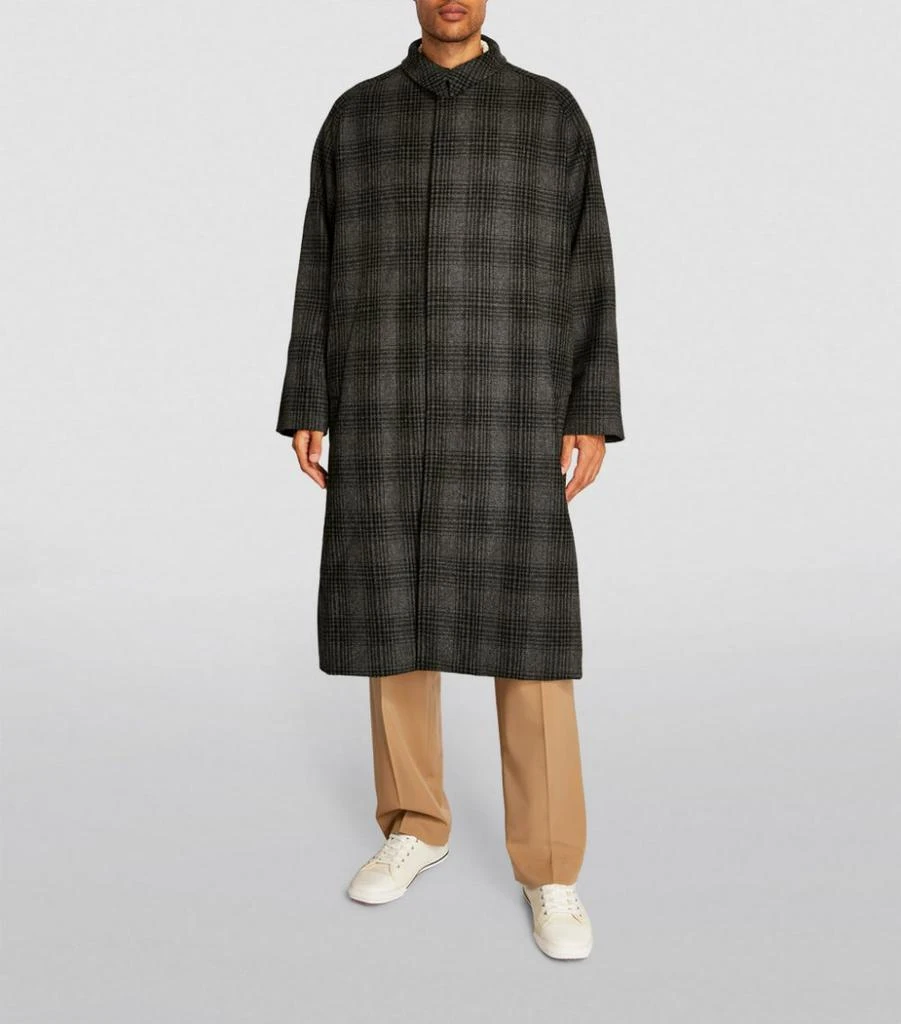 商品Studio Nicholson|Wool Check Coat,价格¥6764,第3张图片详细描述