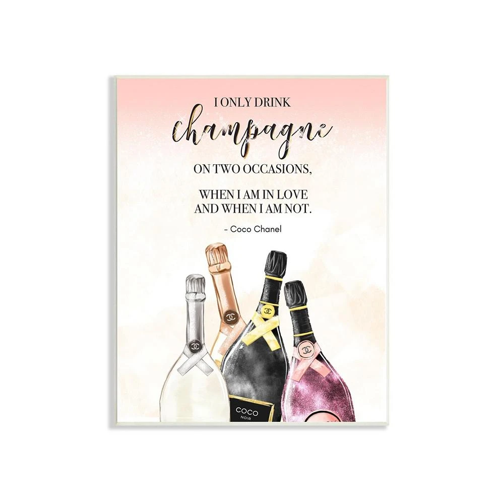 商品Stupell Industries|Champagne and Love Quote Wall Plaque Art, 10" x 15",价格¥433,第1张图片