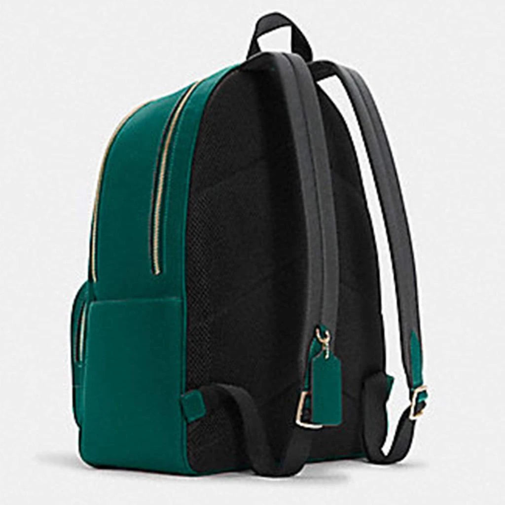 商品Coach|Coach Green Leather Backpack,价格¥5445,第2张图片详细描述