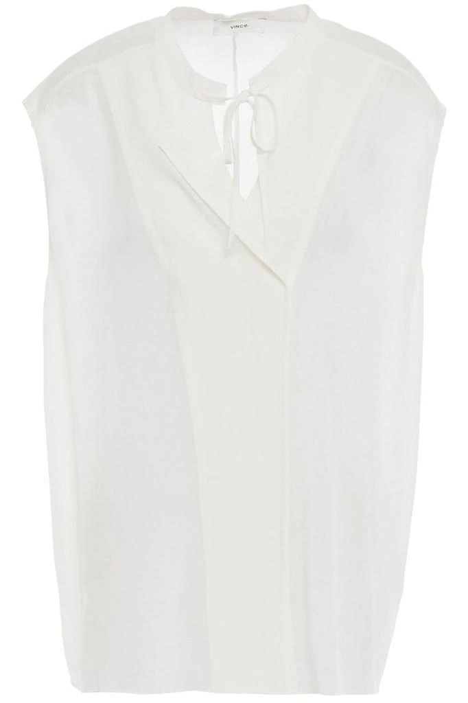 商品Vince|Silk crepe de chine top,价格¥659,第3张图片详细描述