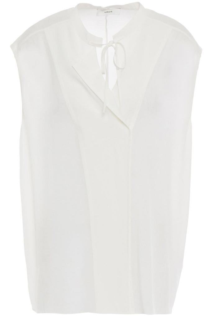 商品Vince|Silk crepe de chine top,价格¥949,第1张图片