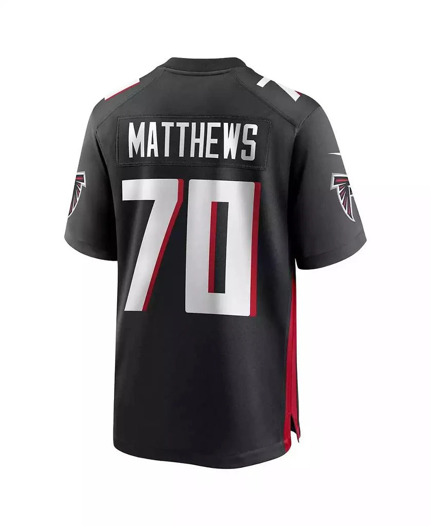 商品NIKE|Men's Jake Matthews Black Atlanta Falcons Game Jersey,价格¥775,第3张图片详细描述