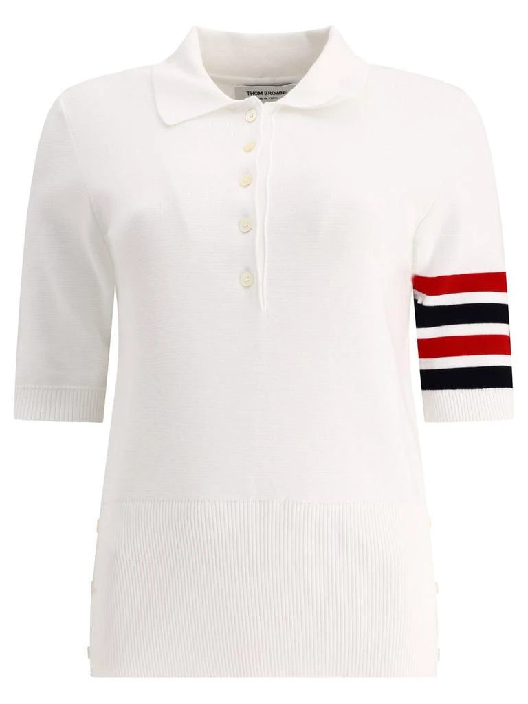 商品Thom Browne|Thom Browne 4-Bar Detailed Polo Shirt,价格¥6003,第1张图片