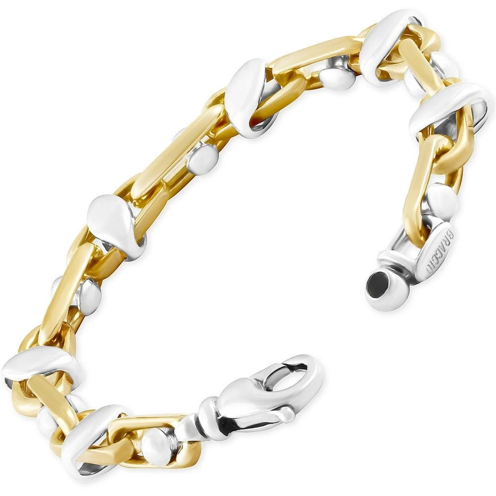 商品Pompeii3|Men's Link 14k Gold (56gram) or Platinum (90gram) 7-12mm Bracelet 8.5",价格¥37746,第2张图片详细描述