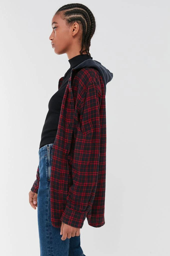 商品Urban Renewal|Urban Renewal Recycled Hooded Flannel 系扣卫衣,价格¥227,第3张图片详细描述