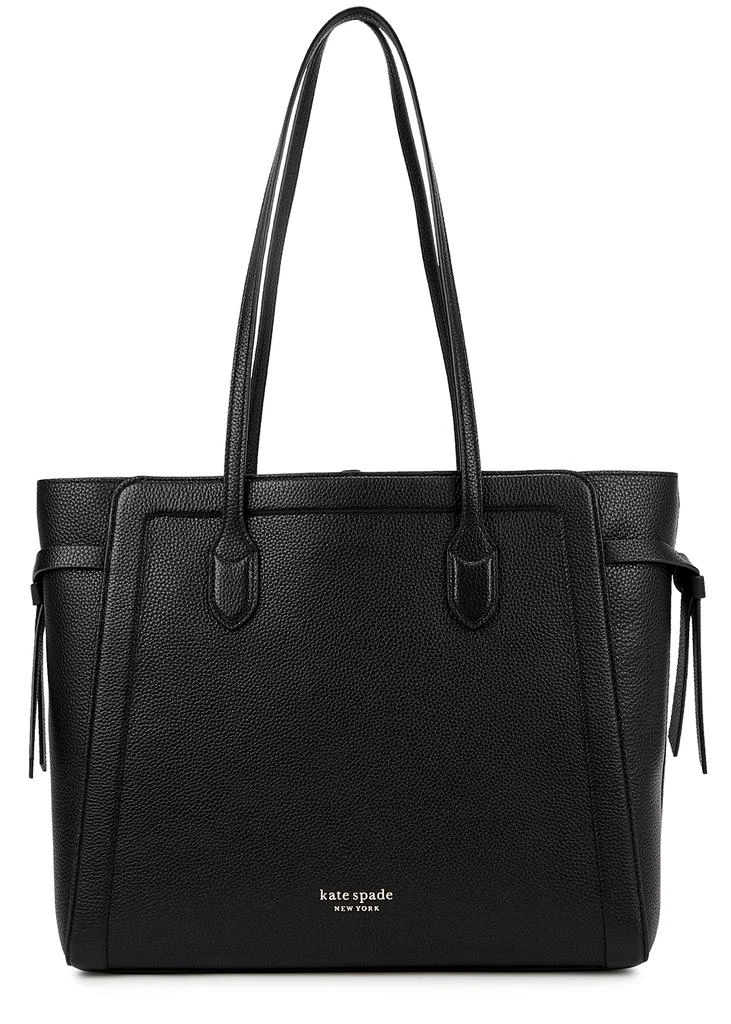 商品Kate Spade|Knott large black leather tote,价格¥3372,第1张图片