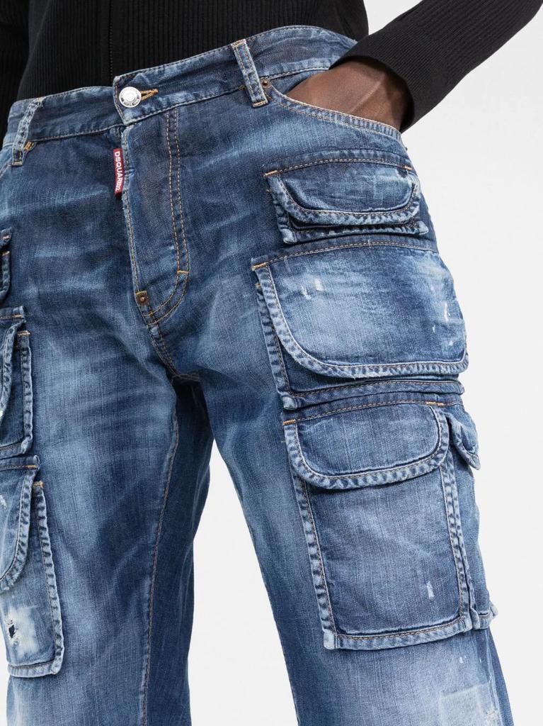 商品DSQUARED2|DSQUARED2 straight-leg cargo jeans,价格¥5247,第7张图片详细描述