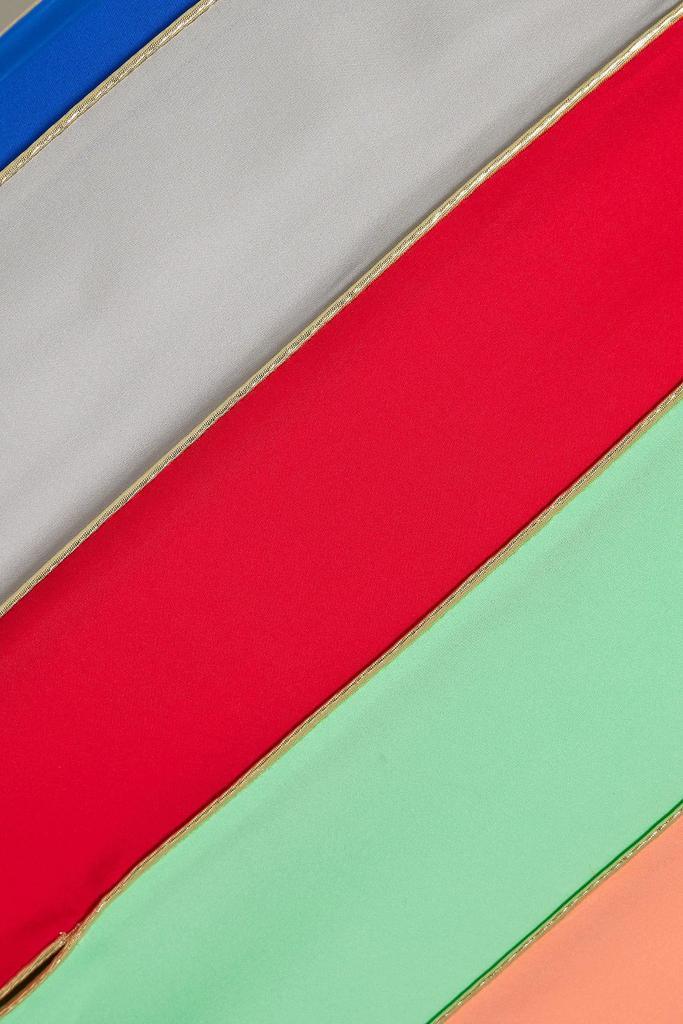 商品Rosie Assoulin|Carwash metallic-trimmed striped silk-crepe maxi skirt,价格¥4674,第6张图片详细描述