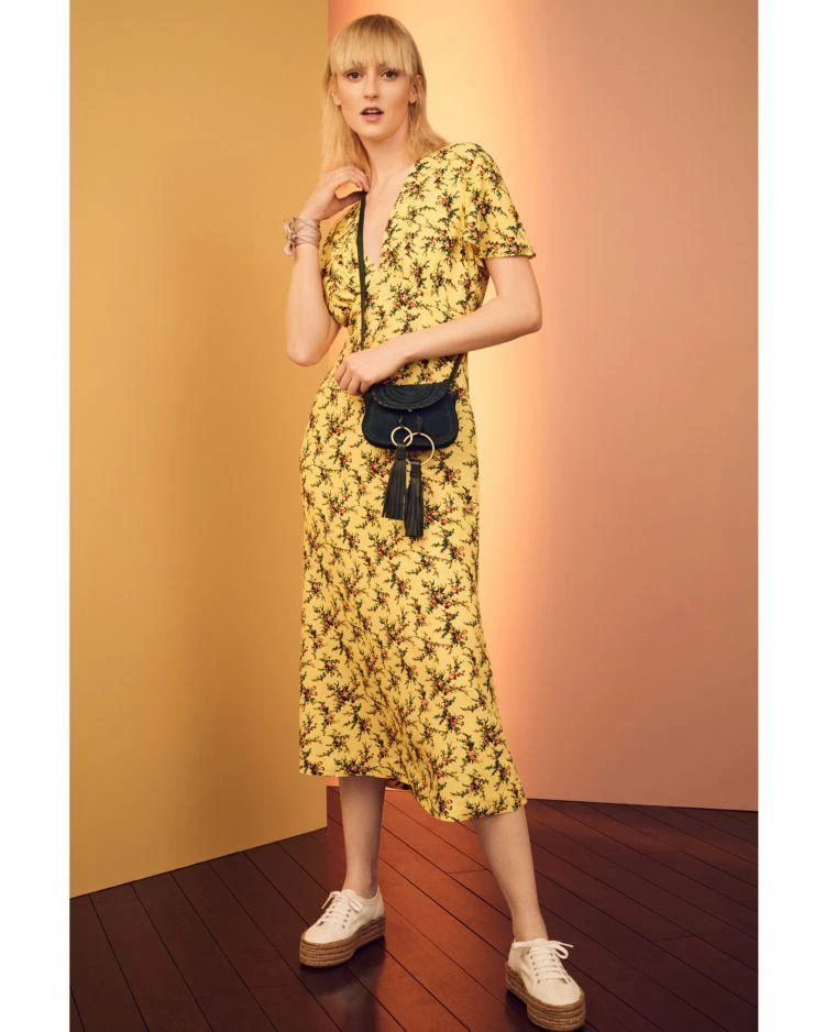 商品Sandro|Sandro Enis Printed Midi Dress,价格¥1852,第3张图片详细描述