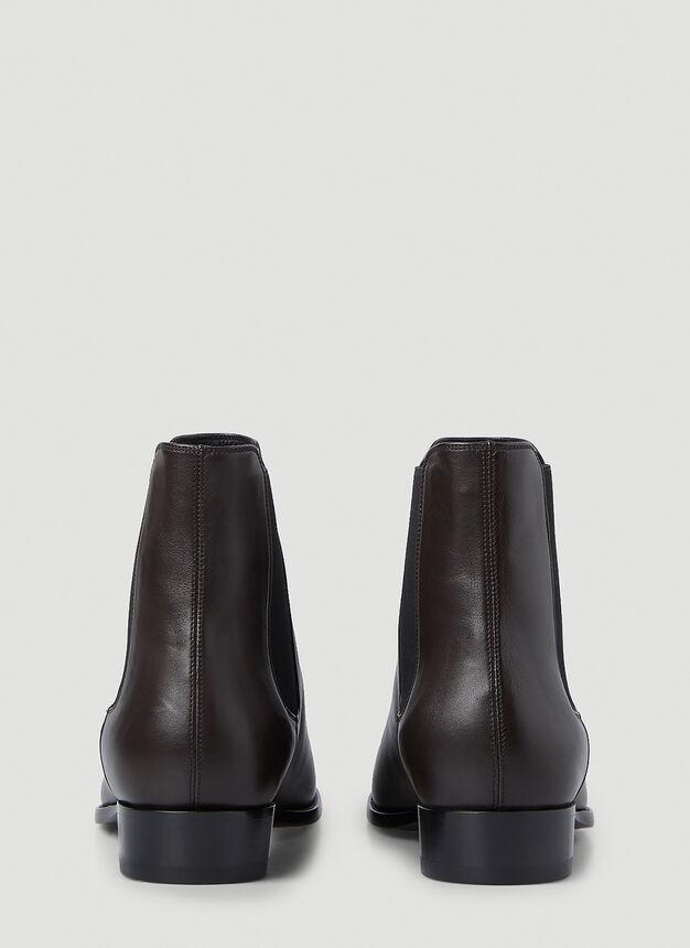 商品Yves Saint Laurent|Wyatt Chelsea Boots in Brown,价格¥7134,第6张图片详细描述