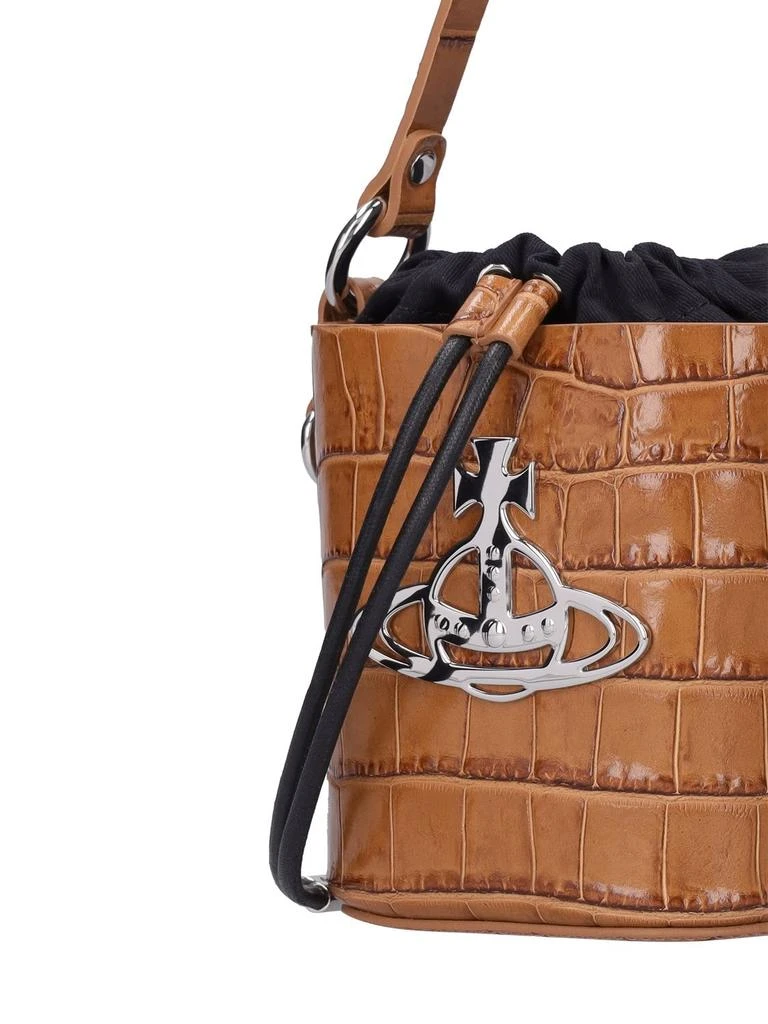 商品Vivienne Westwood|Small Daisy Croc Embossed Top Handle Bag,价格¥3944,第4张图片详细描述