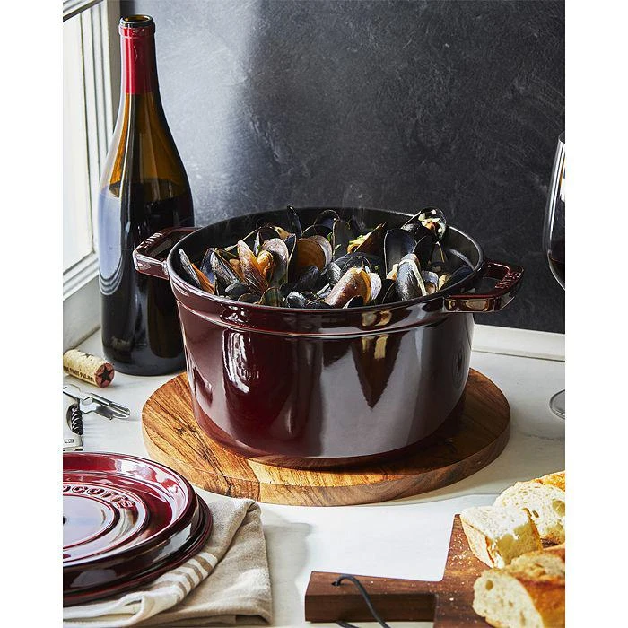商品Staub|5-Qt. Tall Enameled Cast Iron Cocotte,价格¥1288,第4张图片详细描述
