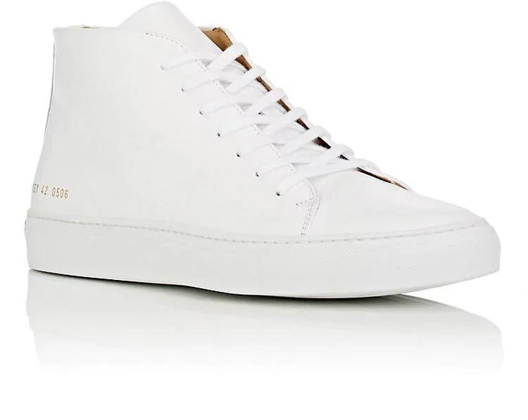 商品Common Projects|New Court Spazzolato Leather Sneakers,价格¥1321,第2张图片详细描述