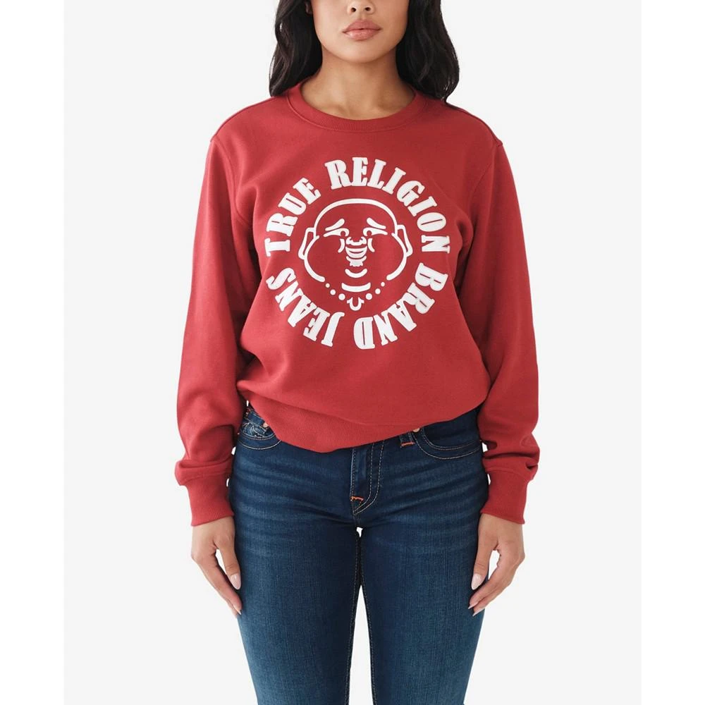 商品True Religion|Women's Relaxed Oversized Pullover Sweatshirt,价格¥540,第1张图片