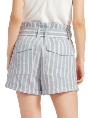 商品FRAME|Striped Paperbag Shorts,价格¥558,第2张图片详细描述