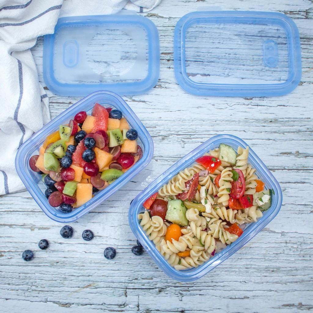 Collapsible Silicone Food Storage Container Set of 6 - 1160 ml - Blue 商品