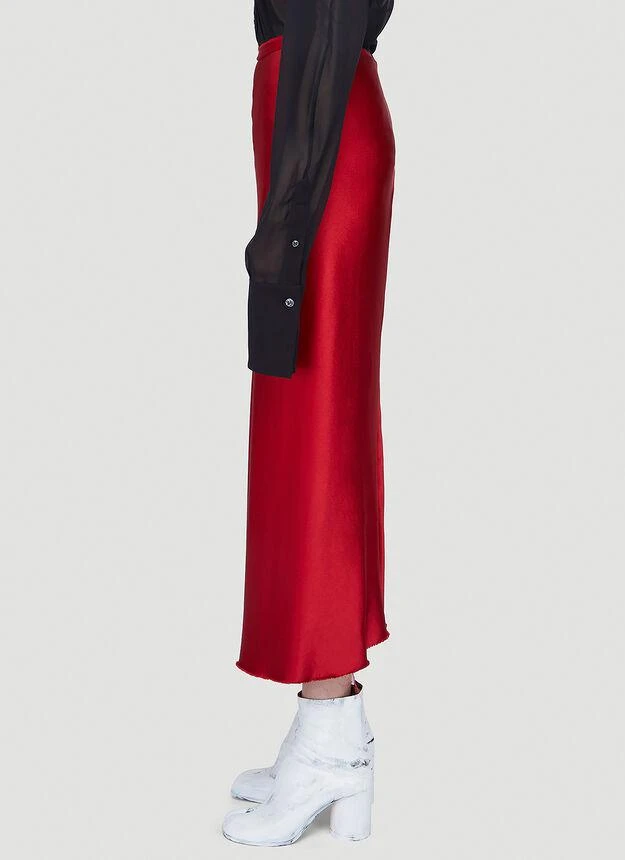 商品MAISON MARGIELA|Stretch Satin Skirt in Red,价格¥2061,第3张图片详细描述