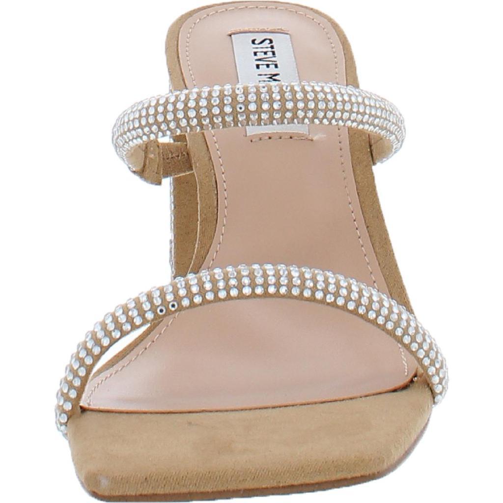 商品Steve Madden|Steve Madden Womens Lilah Rhinestone Slide Heels,价格¥651,第4张图片详细描述