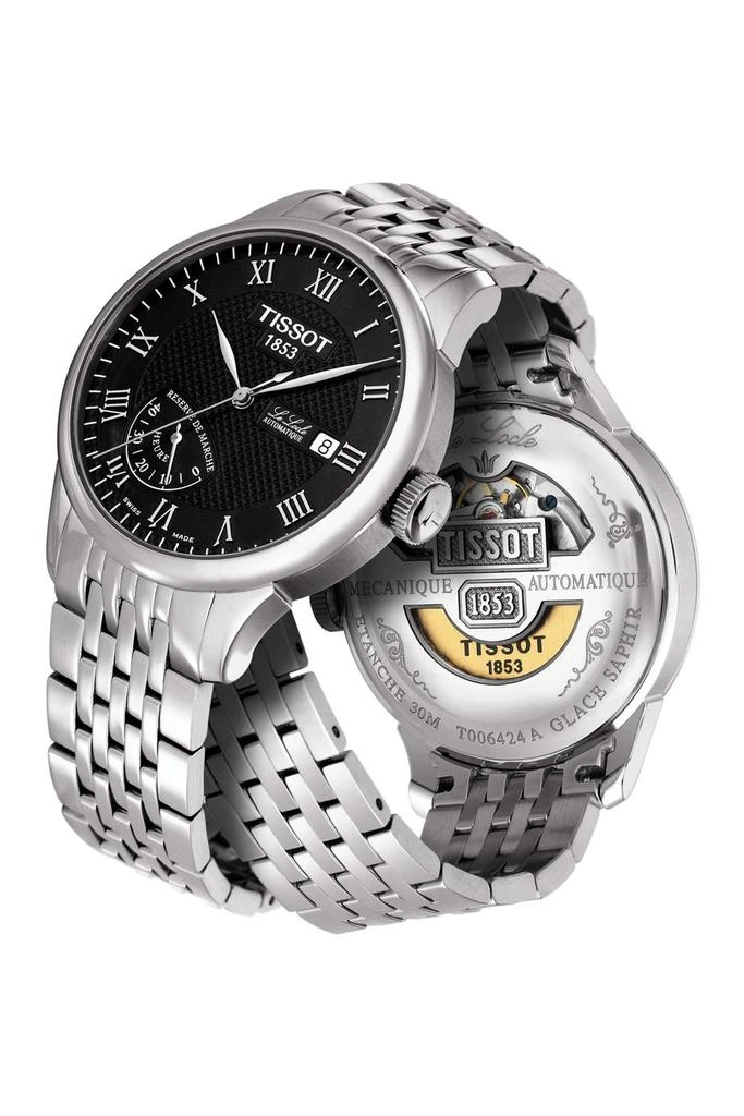商品Tissot|Men's Le Locle Automatic Bracelet Watch, 39.3mm,价格¥6886,第4张图片详细描述
