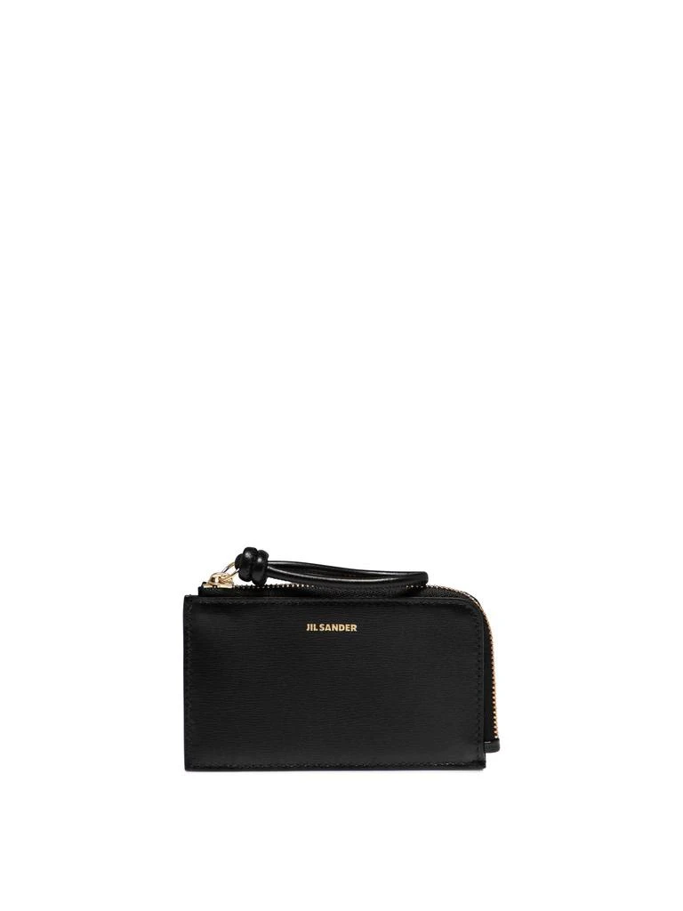 商品Jil Sander|Envelope Coin Purse With Embossed Jil Sander Logo Wallets & Card Holders Black,价格¥1920,第1张图片