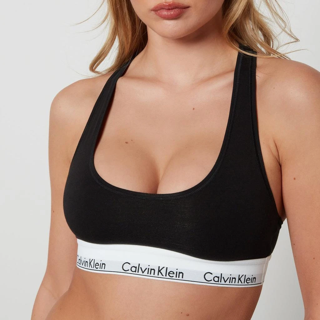 商品Calvin Klein|Calvin Klein Women's Modern Cotton Bralette - Black,价格¥259,第4张图片详细描述