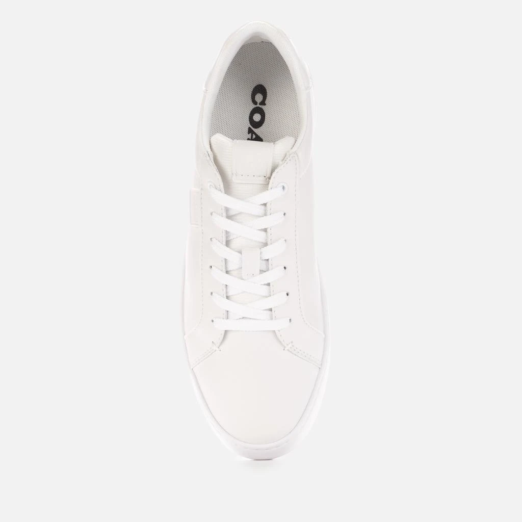 商品Coach|Coach Men's Lowline Leather Low Top Trainers - Optic White,价格¥623,第3张图片详细描述