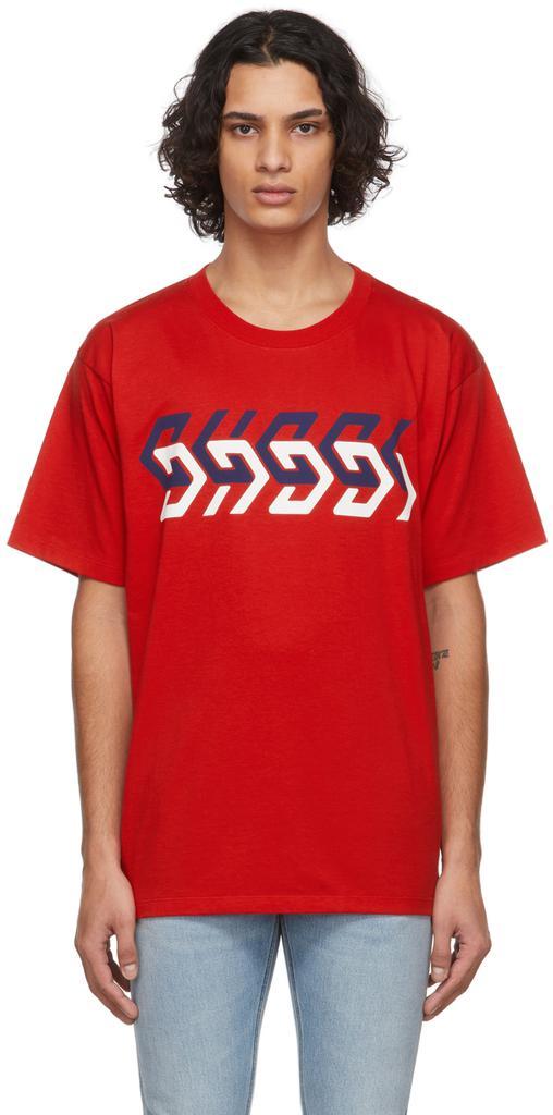 商品Gucci|Red Mirror T-Shirt,价格¥4235,第1张图片