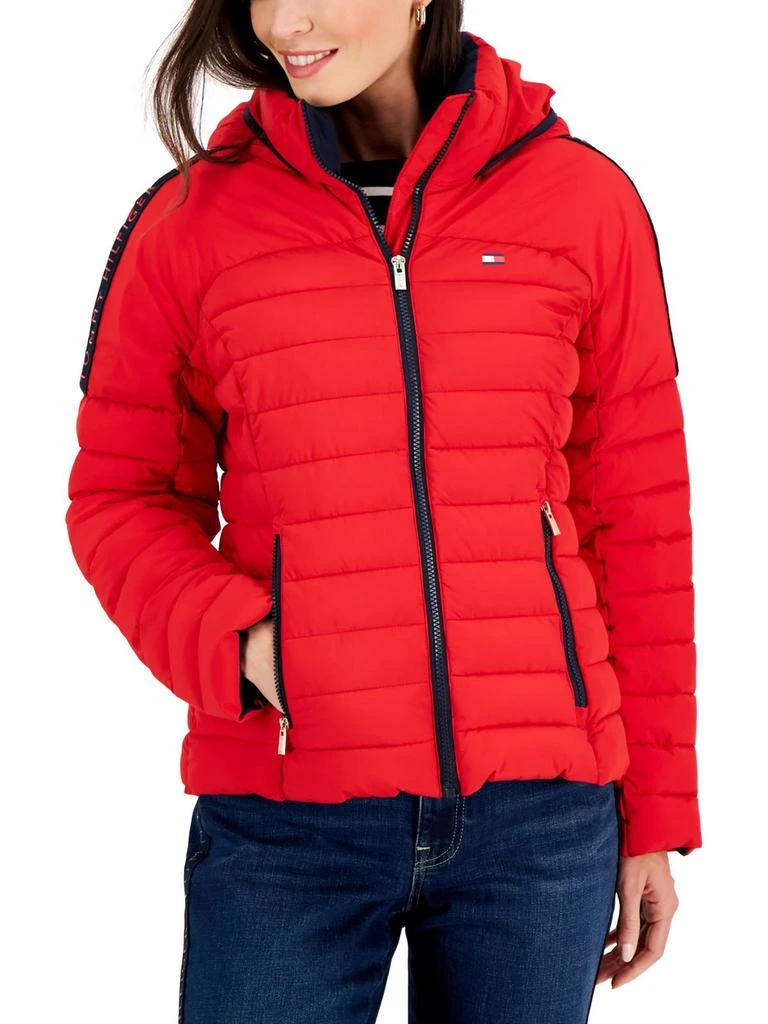 商品Tommy Hilfiger|Womens Short Cold Weather Puffer Jacket,价格¥655,第3张图片详细描述