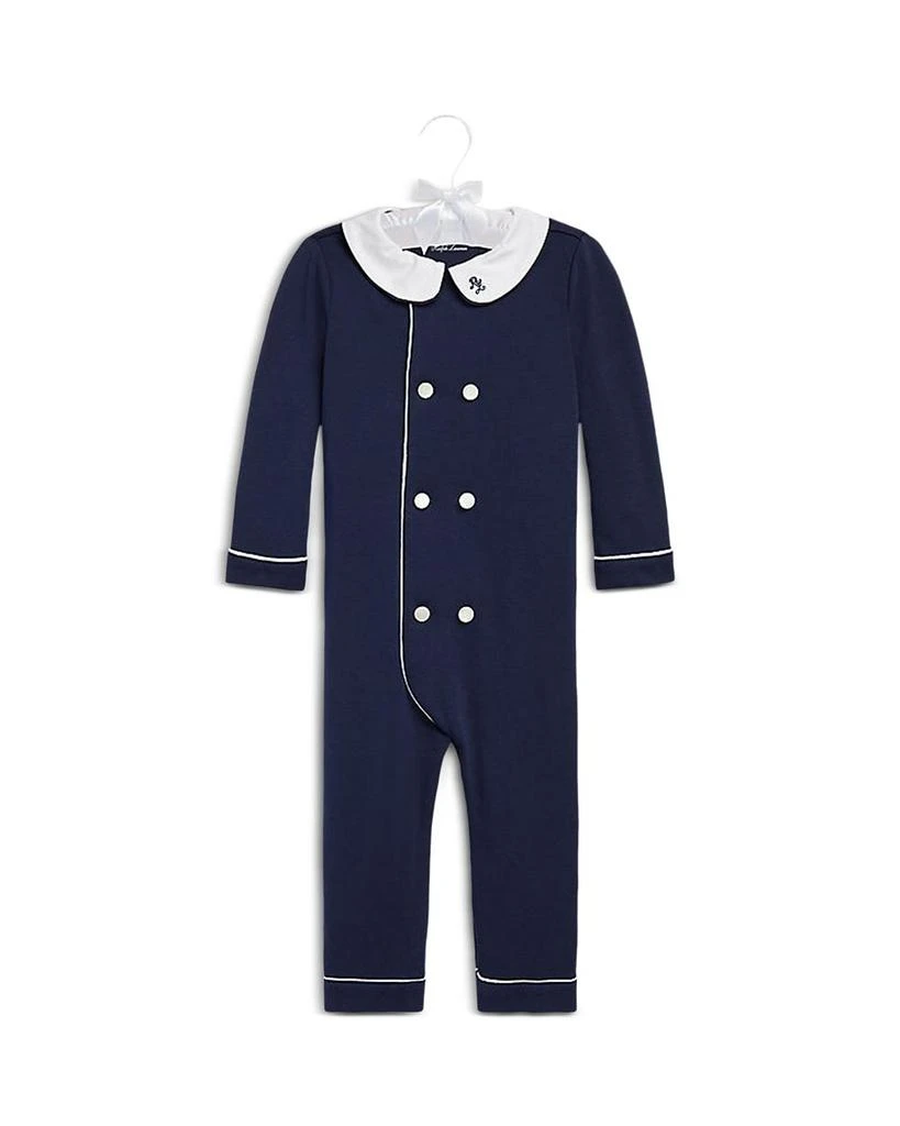 商品Ralph Lauren|Boys' Double Breasted Organic Cotton Coverall - Baby,价格¥715,第1张图片