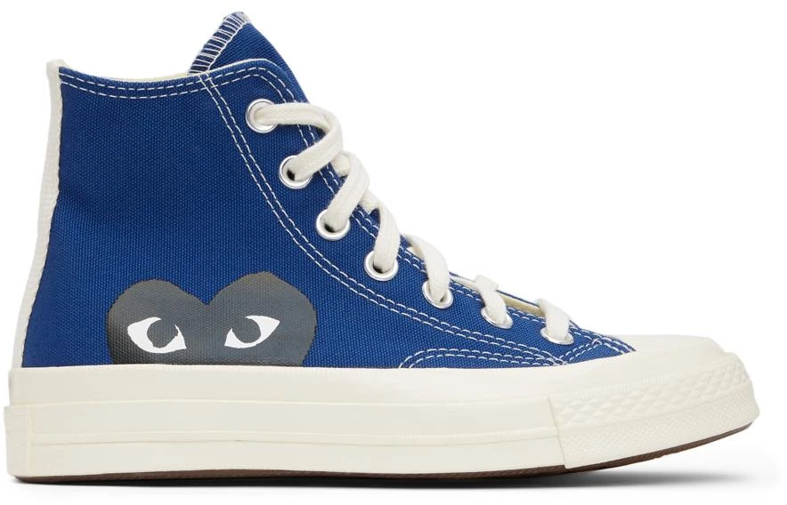 商品Comme des Garcons|Blue Converse Edition Half Heart Chuck 70 High Sneakers,价格¥1107,第1张图片