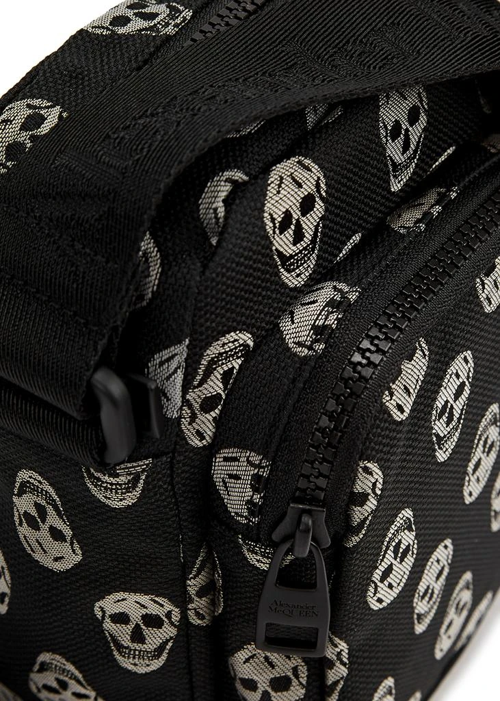 商品Alexander McQueen|Biker mini skull-jacquard canvas cross-body bag,价格¥1942,第3张图片详细描述