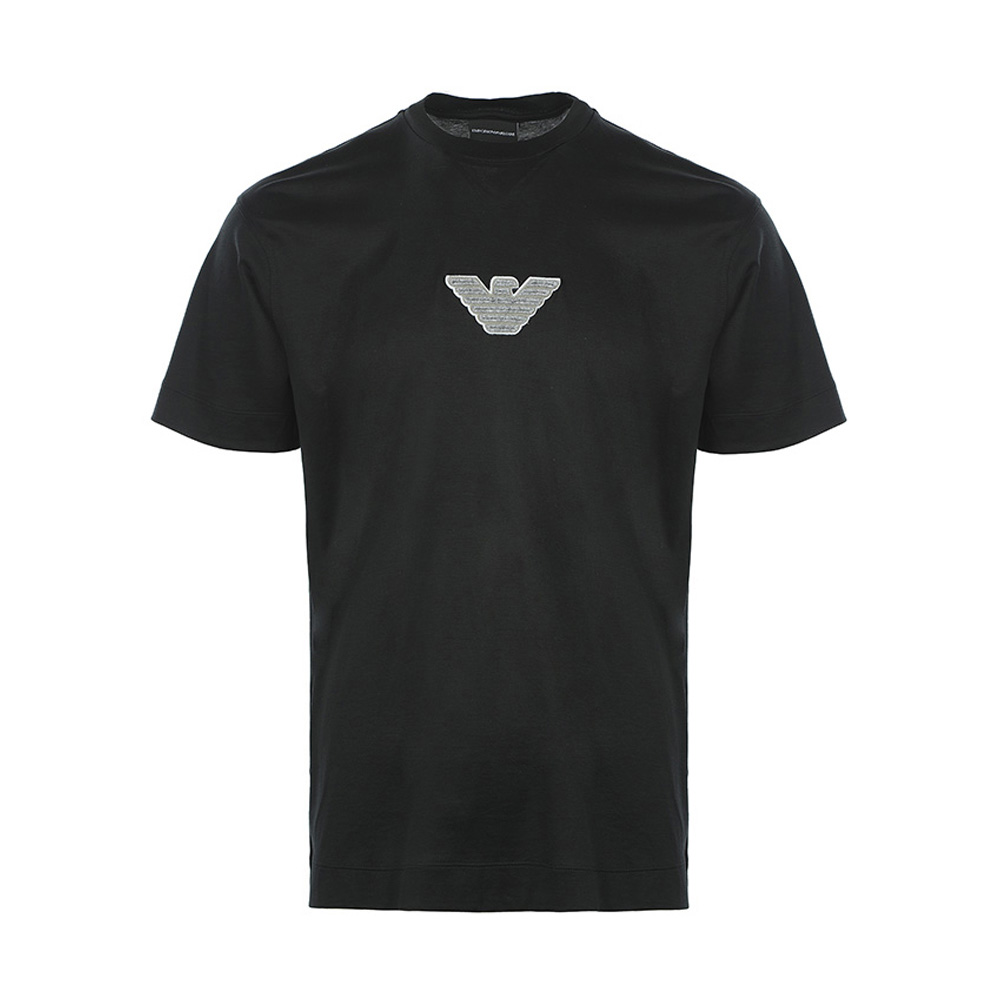 EMPORIO ARMANI 男黑色短袖T恤 3L1TCD-1JUVZ-0999商品第1张图片规格展示