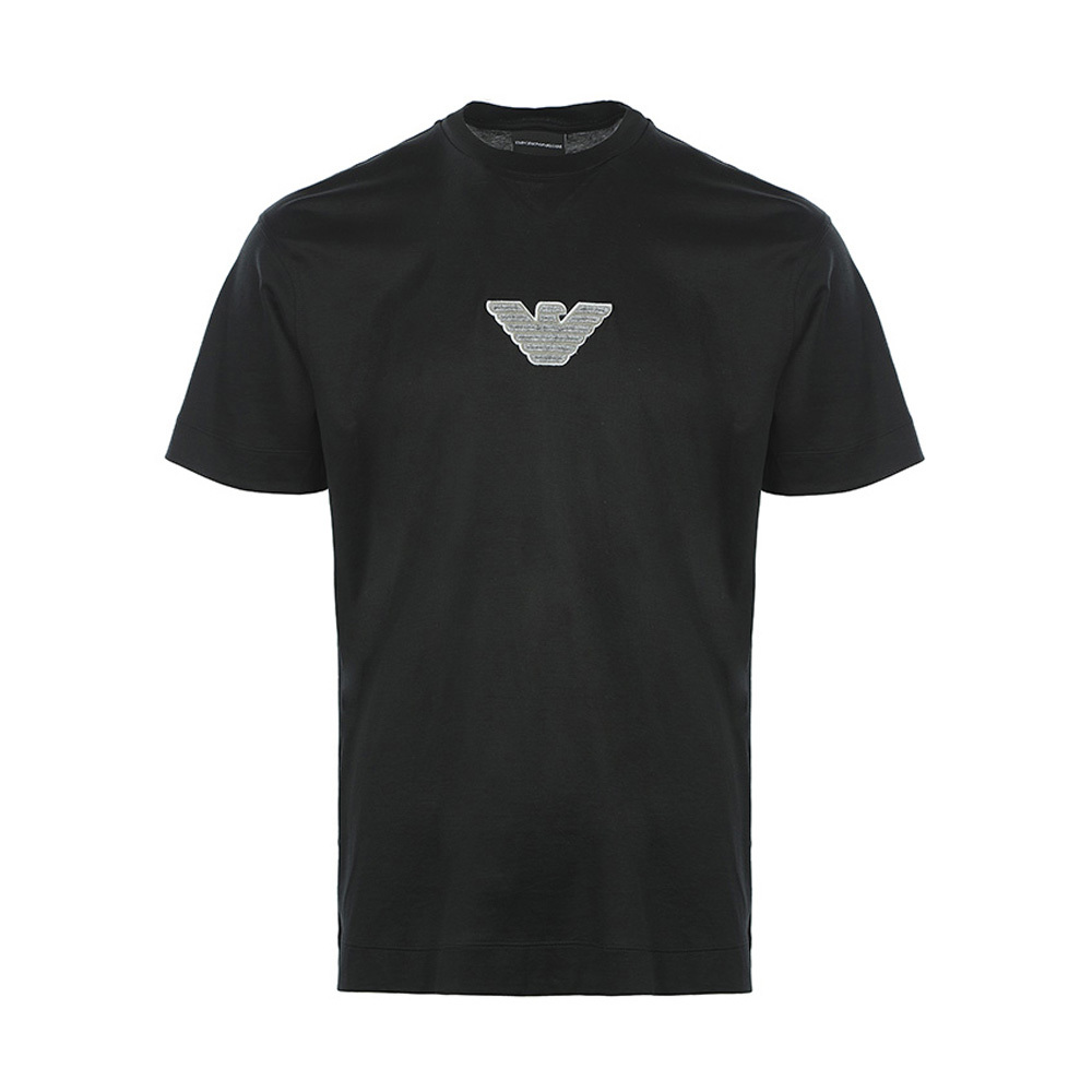 商品[国内直发] Emporio Armani|EMPORIO ARMANI 男黑色短袖T恤 3L1TCD-1JUVZ-0999,价格¥809,第1张图片
