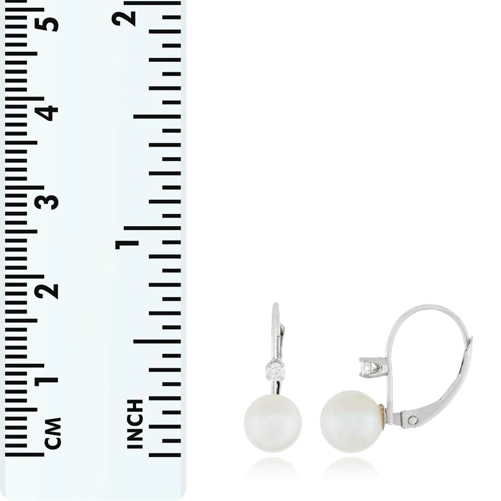 商品Splendid Pearls|14k White Gold  7-8mm Pearl Earrings,价格¥2103,第3张图片详细描述