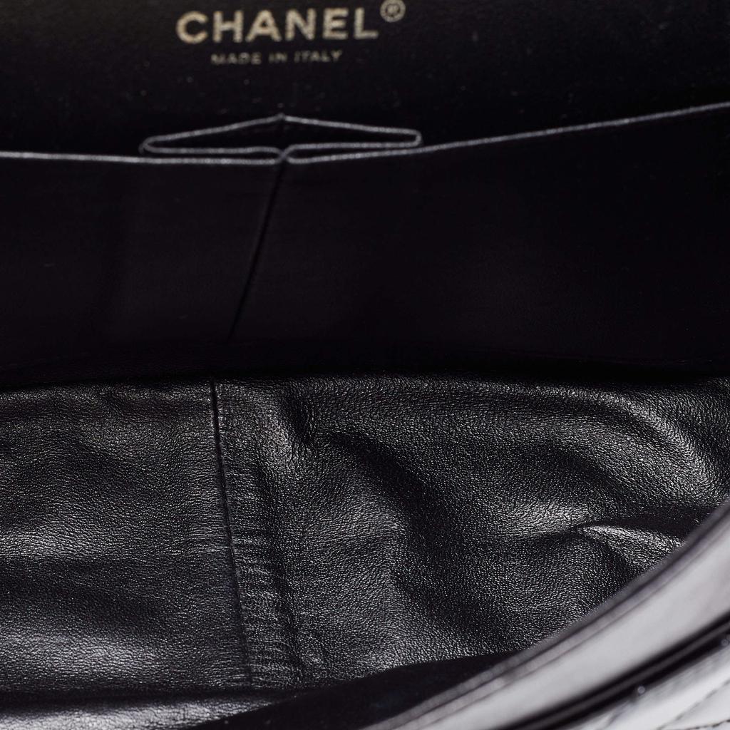 Chanel Black Quilted Patent Leather Reissue 2.55 Classic 227 Flap Bag商品第10张图片规格展示