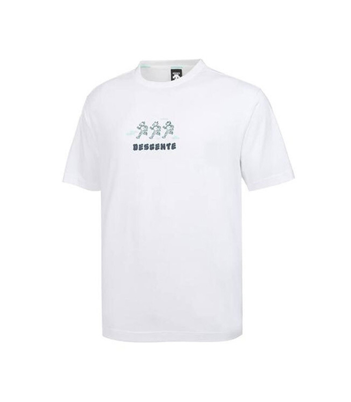 商品DESCENTE|【享贝家】DESCENTE 迪桑特 卡通图案短袖T恤 白色 SM323OTS71-WHT（现采购商品，下单后12天内发货）,价格¥383,第1张图片